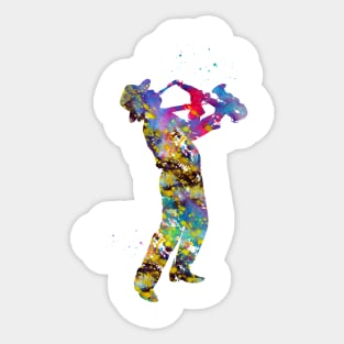 Saxophonist Sticker